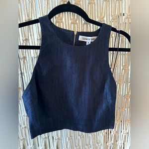 Elizabeth & James crop top. Size M. Denim